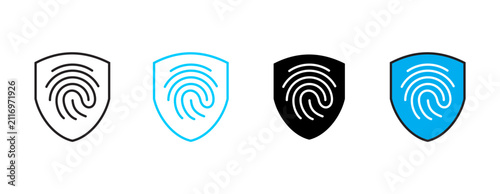 Detection multi - style icon editable vector design concept