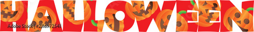 ハロウィンのタイポグラフィ
