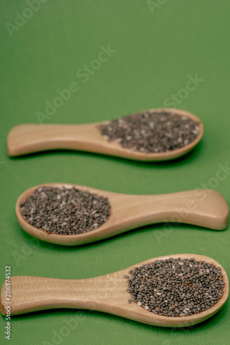 Canvas Print Salvia Hispanica - Nutrients in Chia Seeds