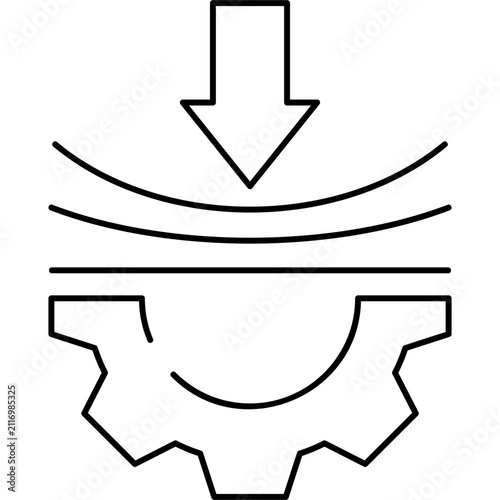 Bild auf Leinwand Line Resilience Icon