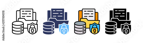 Data Protection multiple icon