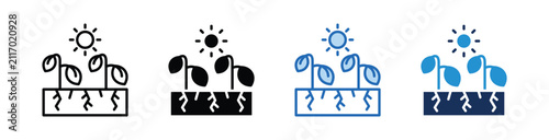 Konstfotografi Drought  Icon Collection With Multiple Styles