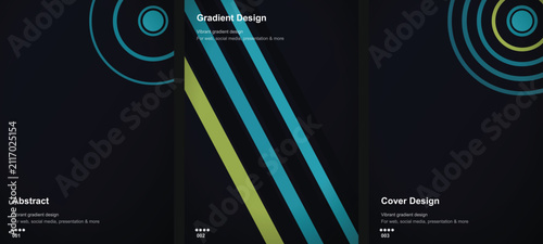 Foto Modern Gradient Design Templates For Social Media Presentation Slideshows