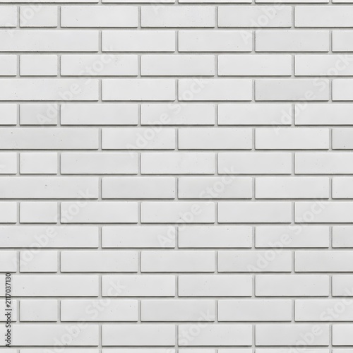 Light silicate brick wall seamless texture, white masonry background