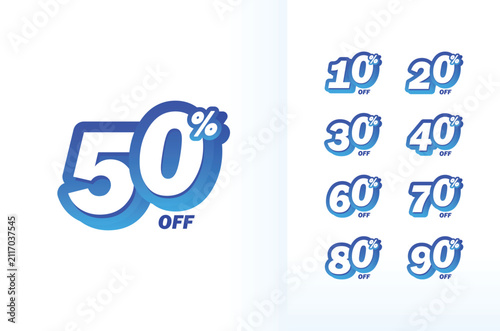 Simple discount 3d number promo design-01