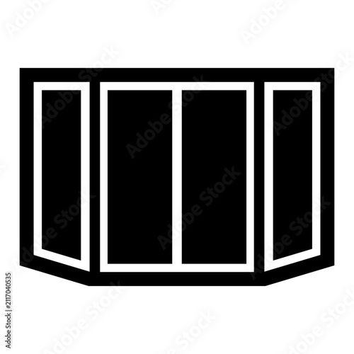 Bay Window Four Panel Icon