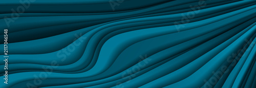 Dark blue paper curved waves abstract concept elegant background. Concept modern vector web banner design