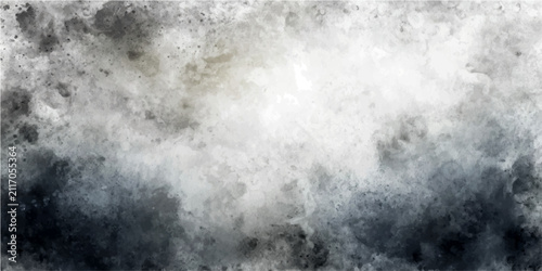 фотографія Abstract grayscale watercolor texture with splattered paint and washes depicting distressed cloudscape or stormy sky