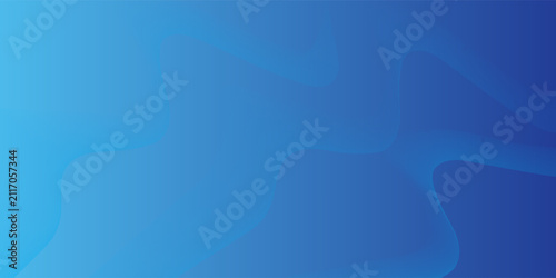 Modern abstract background featuring smooth flowing curved waves and overlapping organic shapes in vibrant cyan and deep navy blue color gradients.