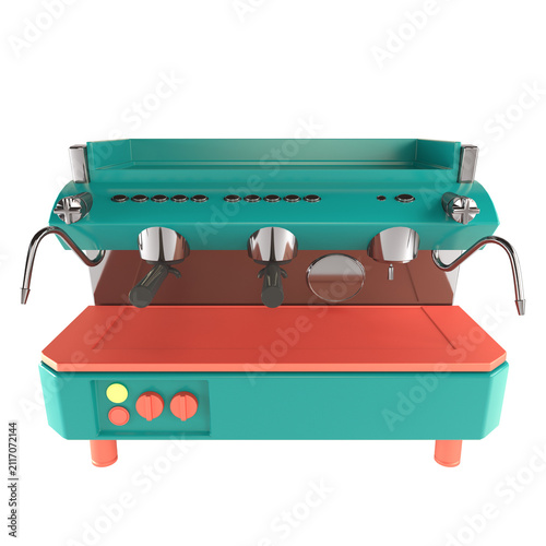 Realistic Coffee Machine 3D Model