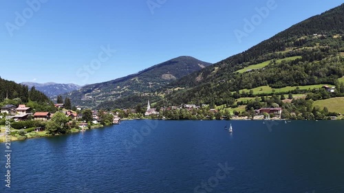 Feld am See and Feldsee Lake in Carinthia, Austria