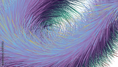 Background featuring a soft feather theme with a purple, pink, blue and green color combination.
