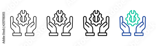 Konstfotografi Practical Skill Icon Collection Different Style Outline