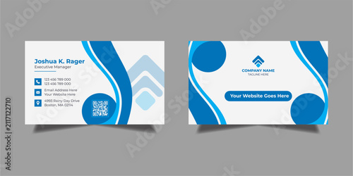 Modern creative clean Business card name card identity card layout design template