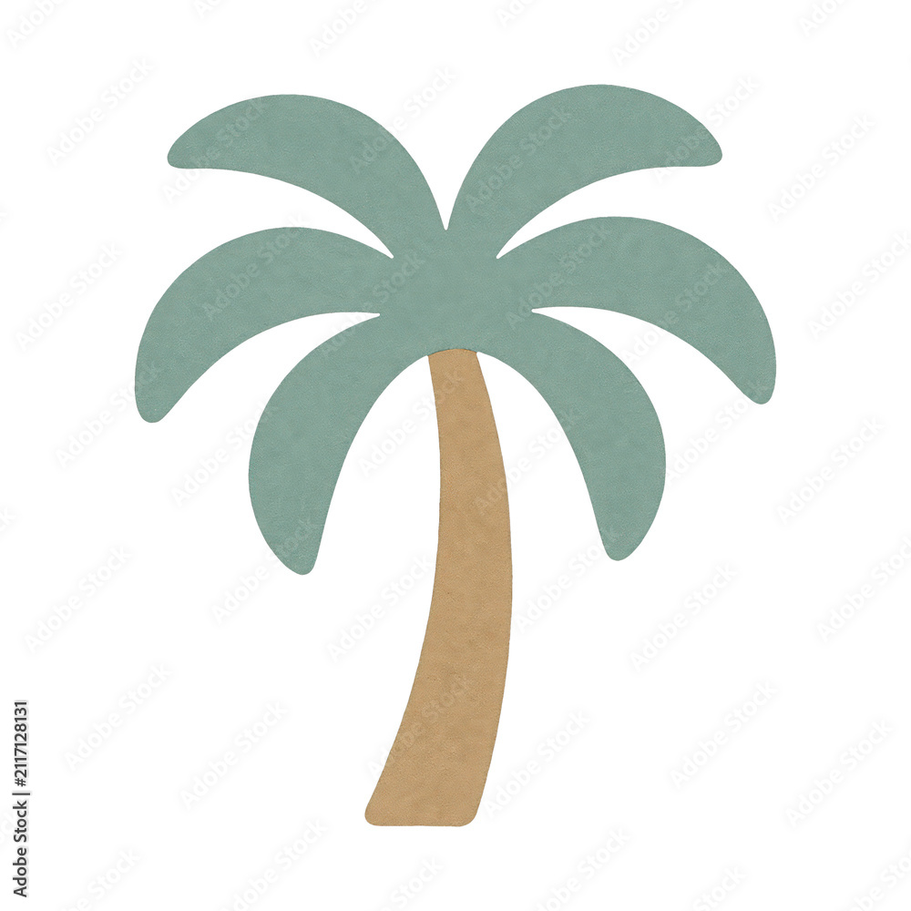 Fototapeta premium PNG Tropical palm tree illustration