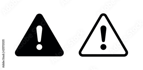 Foto Warning Alert Danger Triangle Icon