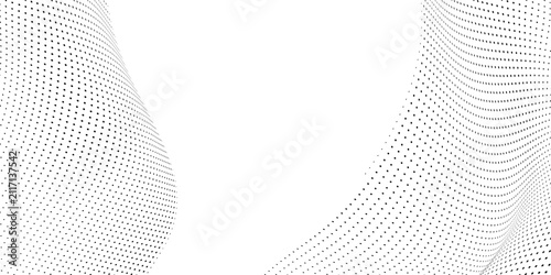 Modern illustration dotted halftone gradient texture. Vanishing polka dot abstract simple design