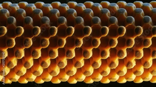 Macro of the textured unbranded foam roller.