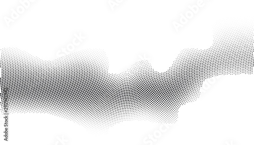 Abstract halftone wave pattern texture background