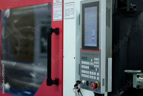 injection molding machine with CNC control panel