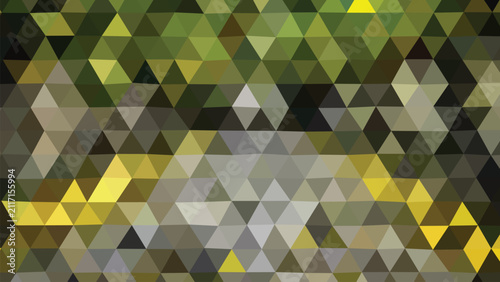 Abstract Green and Yellow Low Poly Geometric Background for Nature Website Banner and Eco Business Presentation