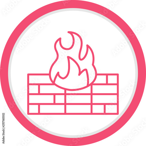 Firewall Vector Icon
