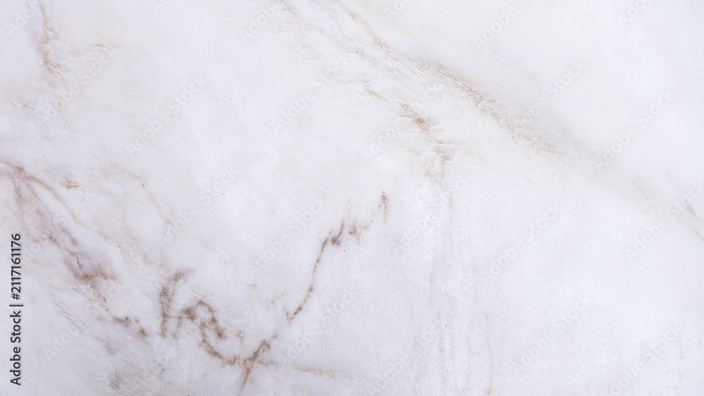 Obraz premium White marble surface with light brown veining pattern background
