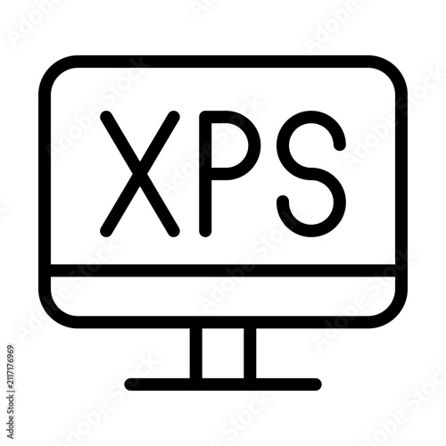 Obraz na płótnie XPS Vector Icon