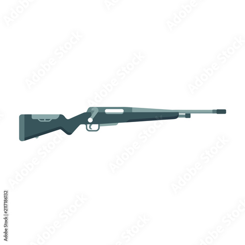 Rifle, firearm, hunting weapon, precision rifle, long gun, weapon, firearm illustration, army, police, soldier, military, sport, danger, security, silhouette