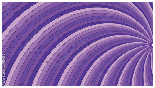 Circular violet stripe background featuring elegant layered curvature.