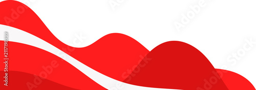 Red abstract wavy fluid background element