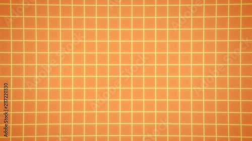 Neon Orange Digital Grid Game Background Animation Loop