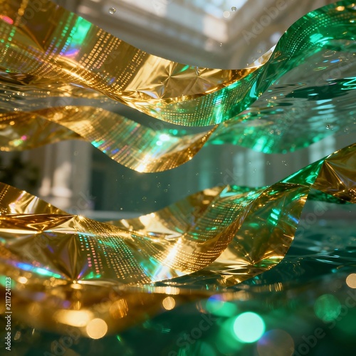 Liquid Opulence: Holographic Data in Golden Waters