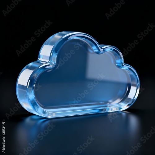Cloud Storage Symbol Macro Texture Render