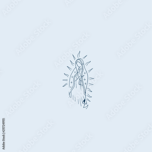THESE HIGH QUALITY MOTHER MARIA VECTOR FOR USING VARIOUS TYPES OF DESIGN WORKS LIKE T-SHIRT, LOGO, TATTOO AND HOME WALL DESIGN