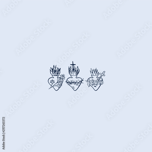 THESE HIGH QUALITY SACRED HEART JESUS VECTOR FOR USING VARIOUS TYPES OF DESIGN WORKS LIKE T-SHIRT, LOGO, TATTOO AND HOME WALL DESIGN