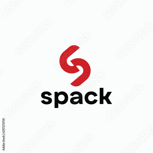 S letter initial minimalist logo design