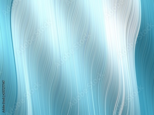 Canvastavla Soft waves ripple in cool turquoise and white hues