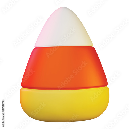 3d rendering icon Candy Corn