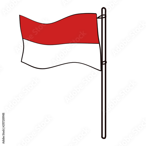 flag of the country of Indonesia