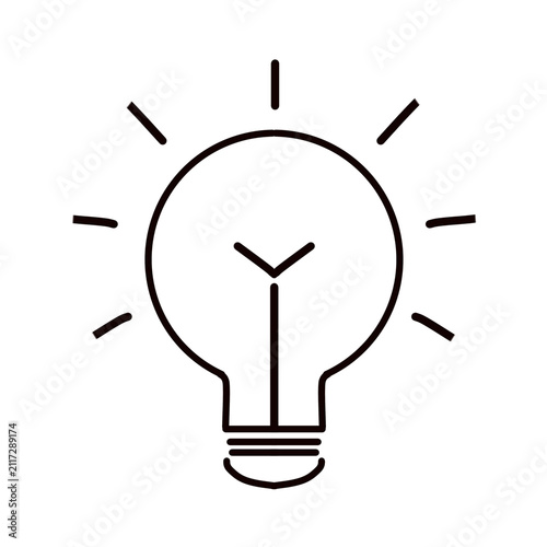 light bulb icon vector illustration