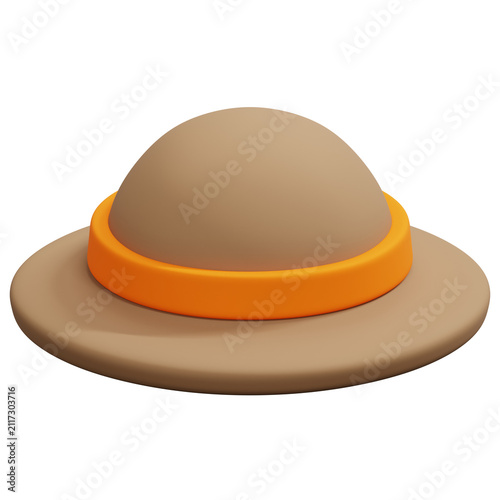 Canvastavla 3D Safari Hat