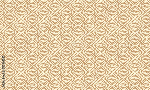 Polygon, hexagon vector beige line pattern. Seamless abstract repeat scaling linear geometric shapes ornament for textile, fabric, interior, ceramic, wallpaper, paper decoration, design, background