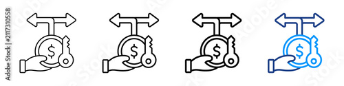Foto Economic Opportunity Icon Different Style Outline Collection Set.