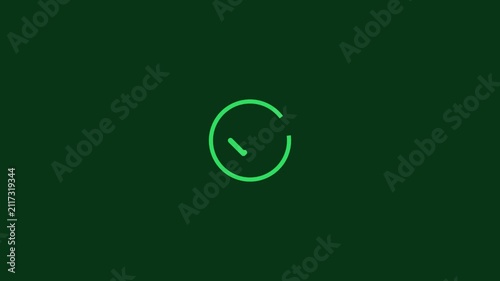 Animated Green Checkmark Success Indicator UI Motion Graphic