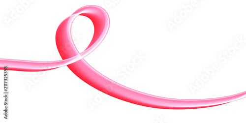 Fotografie Vibrant pink ribbon symbolizing breast cancer awareness, support, and hope for health