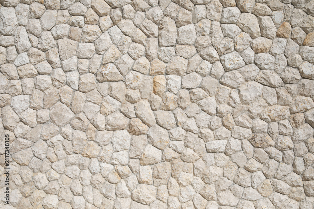 Naklejka premium Stone wall texture or background 