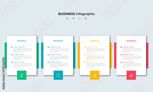 Steps Timeline Infographics Design Template