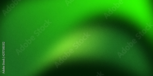Green Grainy Gradient Abstract Background, Smooth Waves and Color Flow