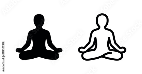 Photography Yoga meditation wellness icon
